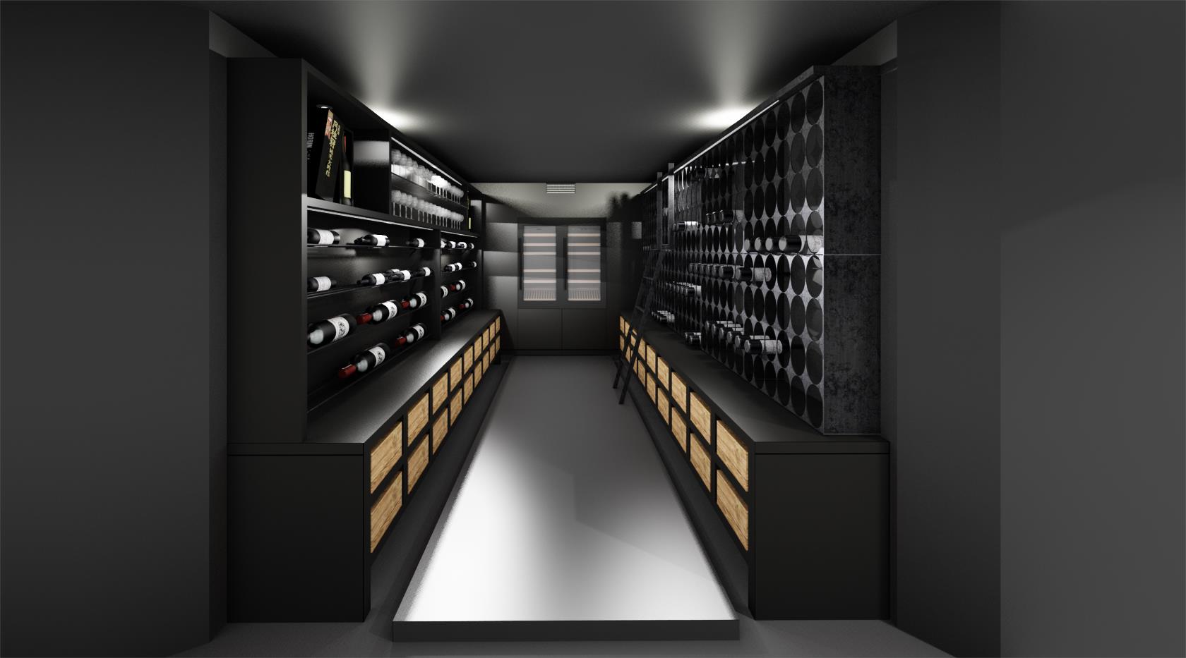 Conceptions de cave à vin sur mesure de IG Kitchens